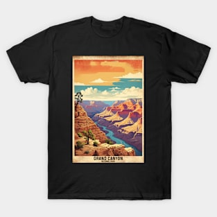 Grand Canyon National Park Arizona USA Vintage Travel Retro Tourism T-Shirt